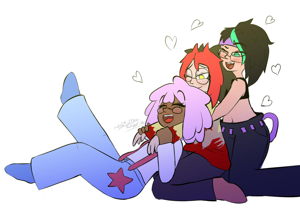 Mari, Em, and Gwyn